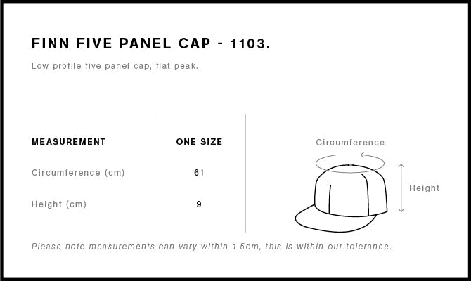 1103 - AS Colour - Finn Five Panel Cap