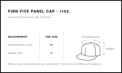 1103 - AS Colour - Finn Five Panel Cap