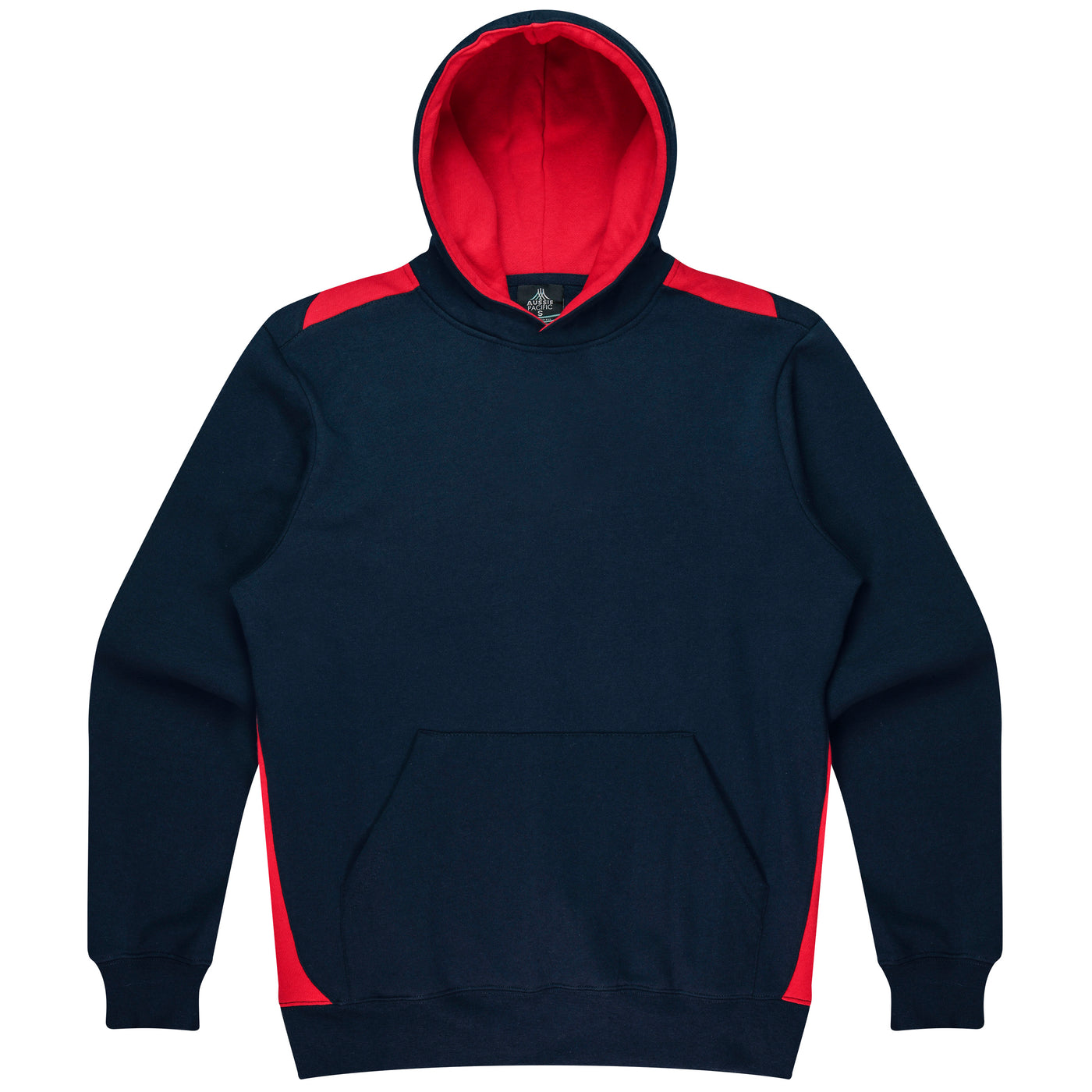 3506 - Aussie Pacific - Paterson Kids Hoodie Navy/Red 