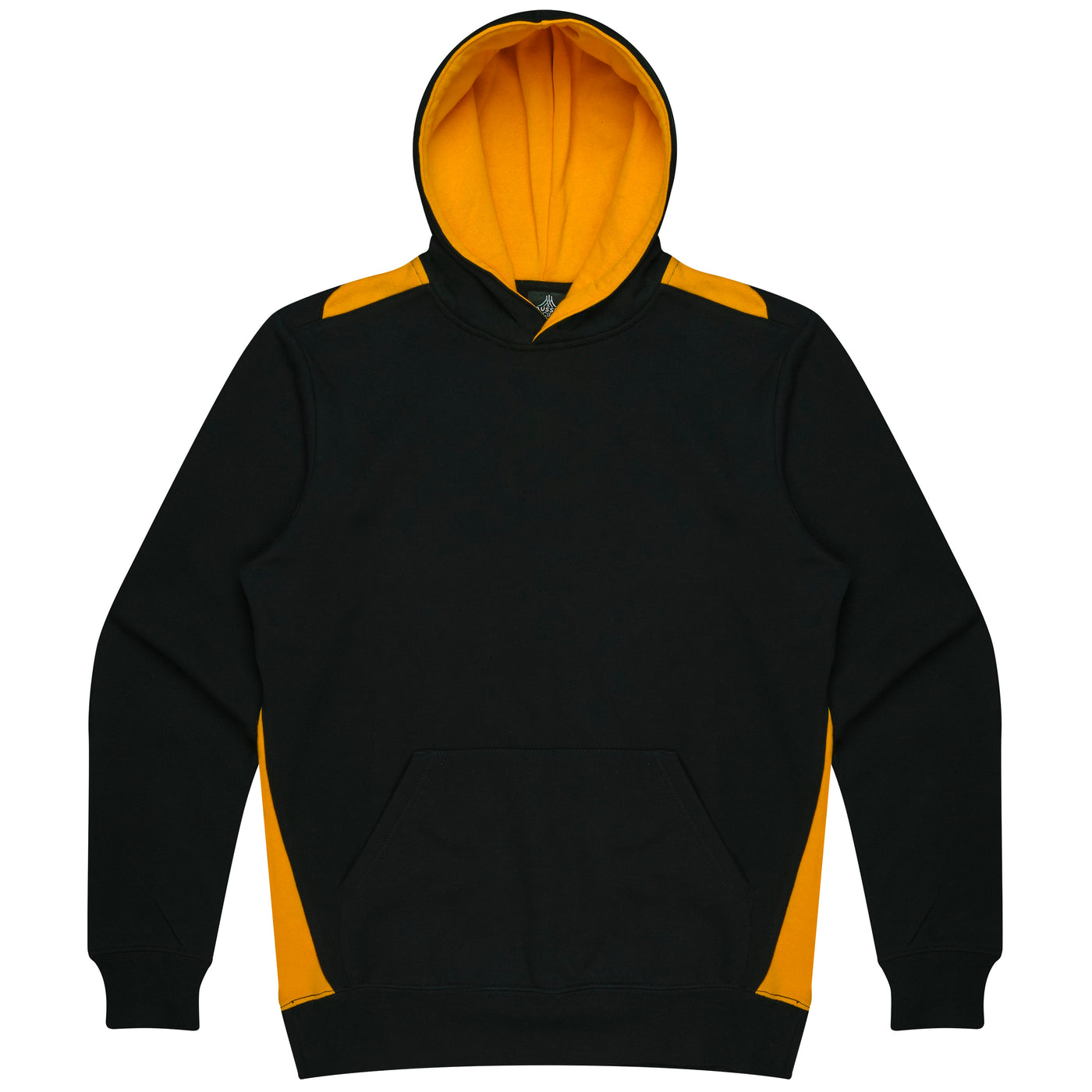 3506 - Aussie Pacific - Paterson Kids Hoodie Black/Gold 