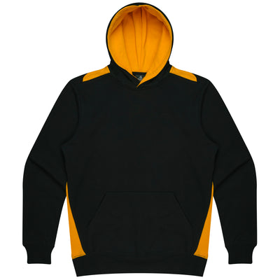 3506 - Aussie Pacific - Paterson Kids Hoodie Black/Gold 