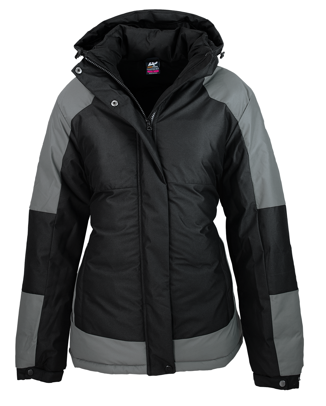 2517 - Aussie Pacific - Kingston Ladies Jacket Black/Grey