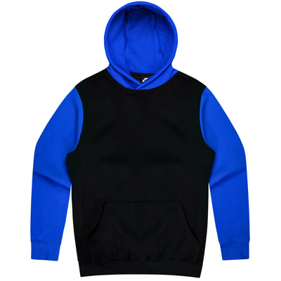 3530 - Aussie Pacific - Monash Kids Hoodie Black/Electric Royal 