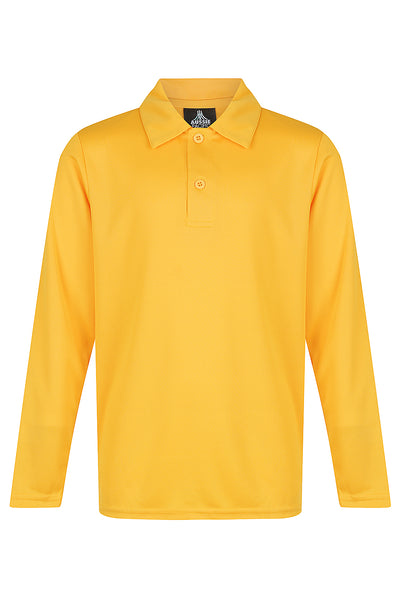 3316 - Aussie Pacific - Botany Kids Polo L/S Gold 