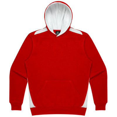 3506 - Aussie Pacific - Paterson Kids Hoodie Red/White 