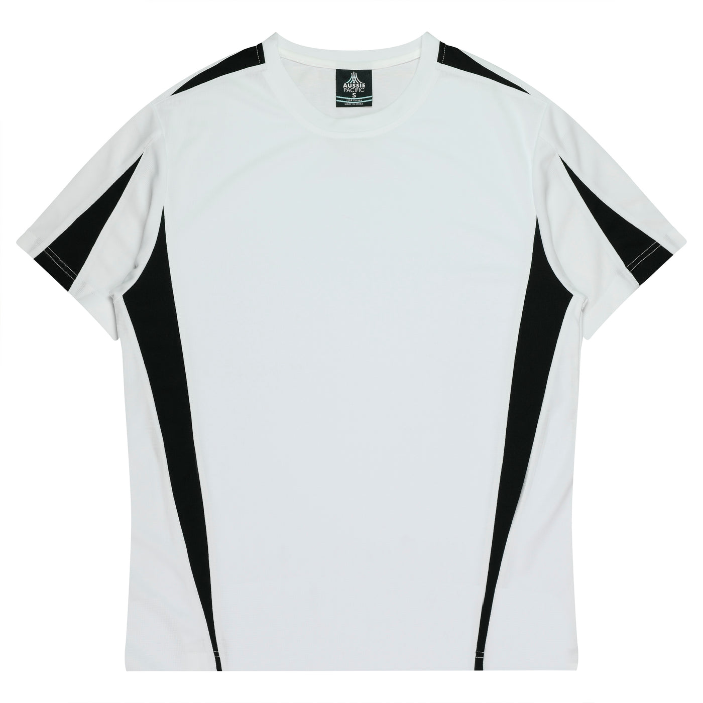 3204 - Aussie Pacific - Eureka Kids Tee White/Black