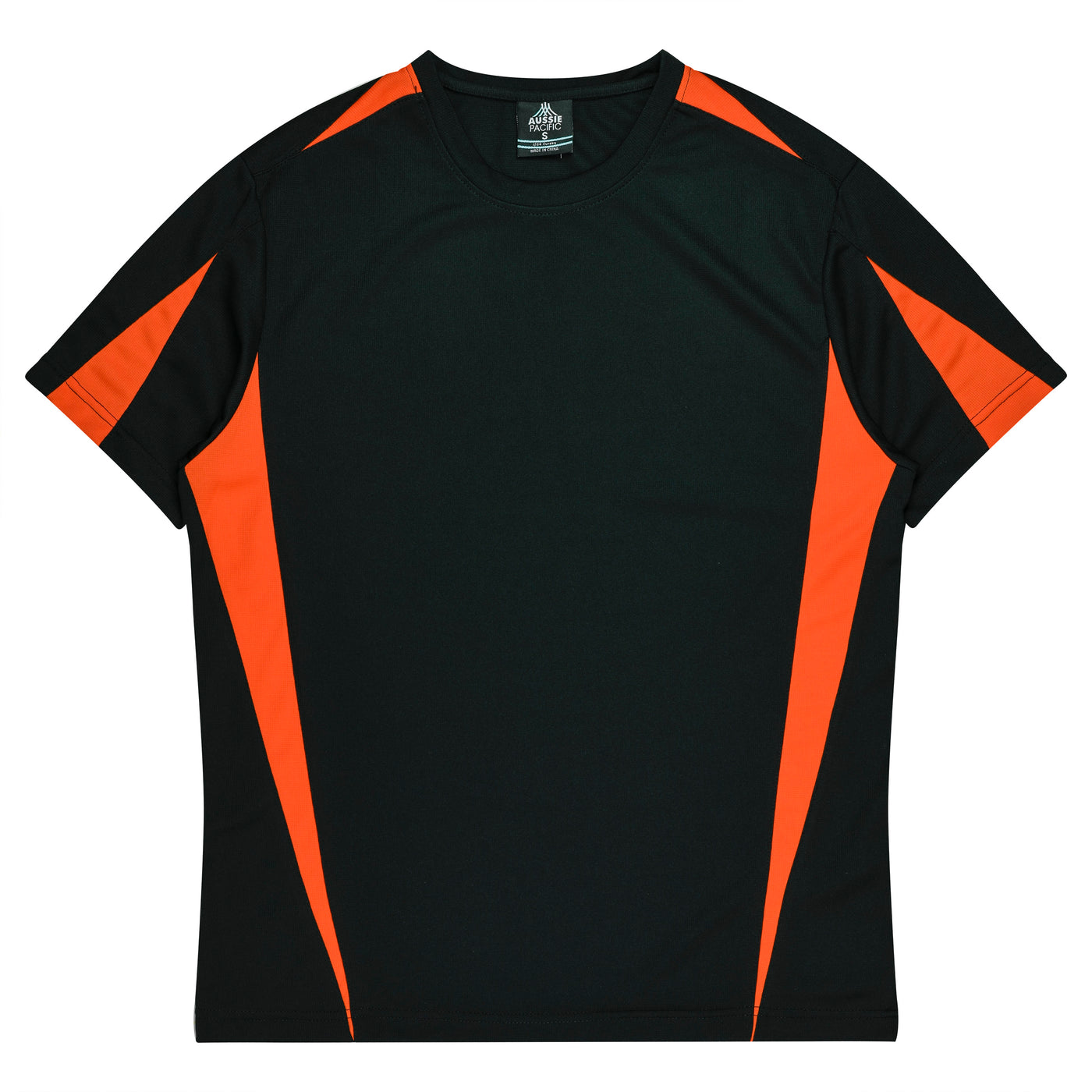 3204 - Aussie Pacific - Eureka Kids Tee Black/Orange