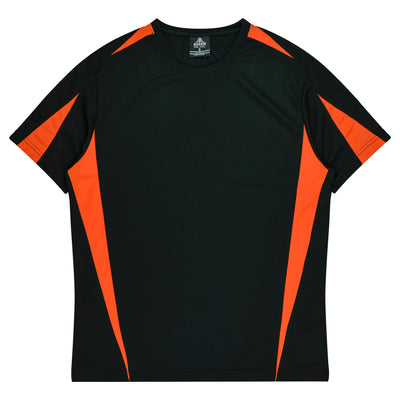 3204 - Aussie Pacific - Eureka Kids Tee Black/Orange