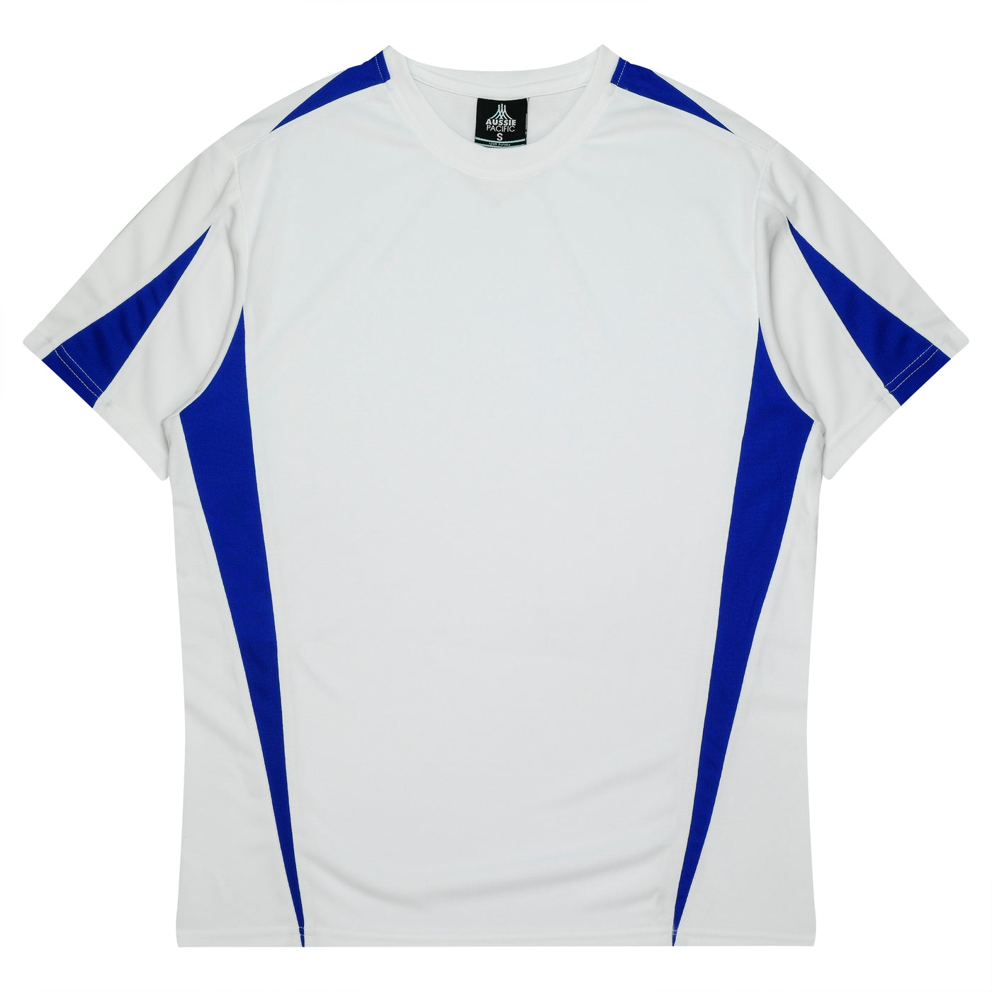 3204 - Aussie Pacific - Eureka Kids Tee White/Royal