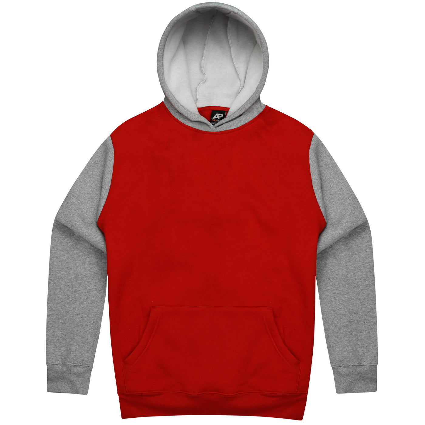 3530 - Aussie Pacific - Monash Kids Hoodie Red/Grey