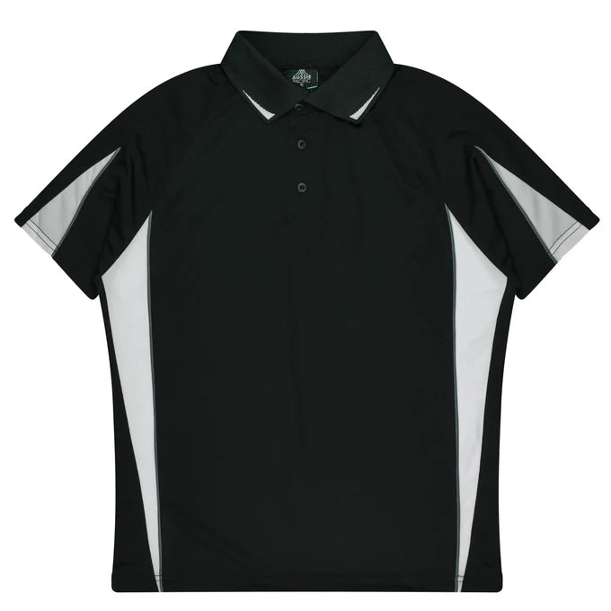 3304 - Aussie Pacific - Eureka Kids Polo Black/White