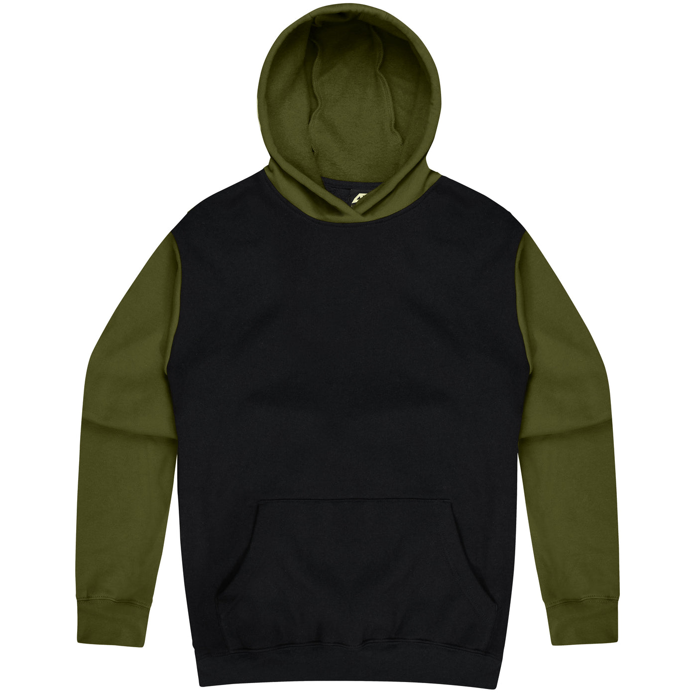 3530 - Aussie Pacific - Monash Kids Hoodie Black/Military Green 