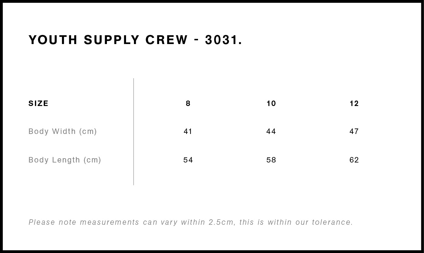 3031 - AS Colour - Youth Supply Crew