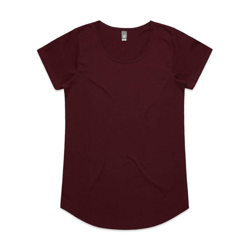 4008 - AS Colour - Wo's Mali Tee Burgundy