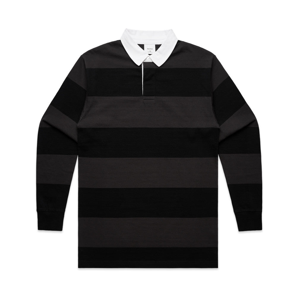 5416 - AS Colour - Rugby Stripe Jersey Black/Coal