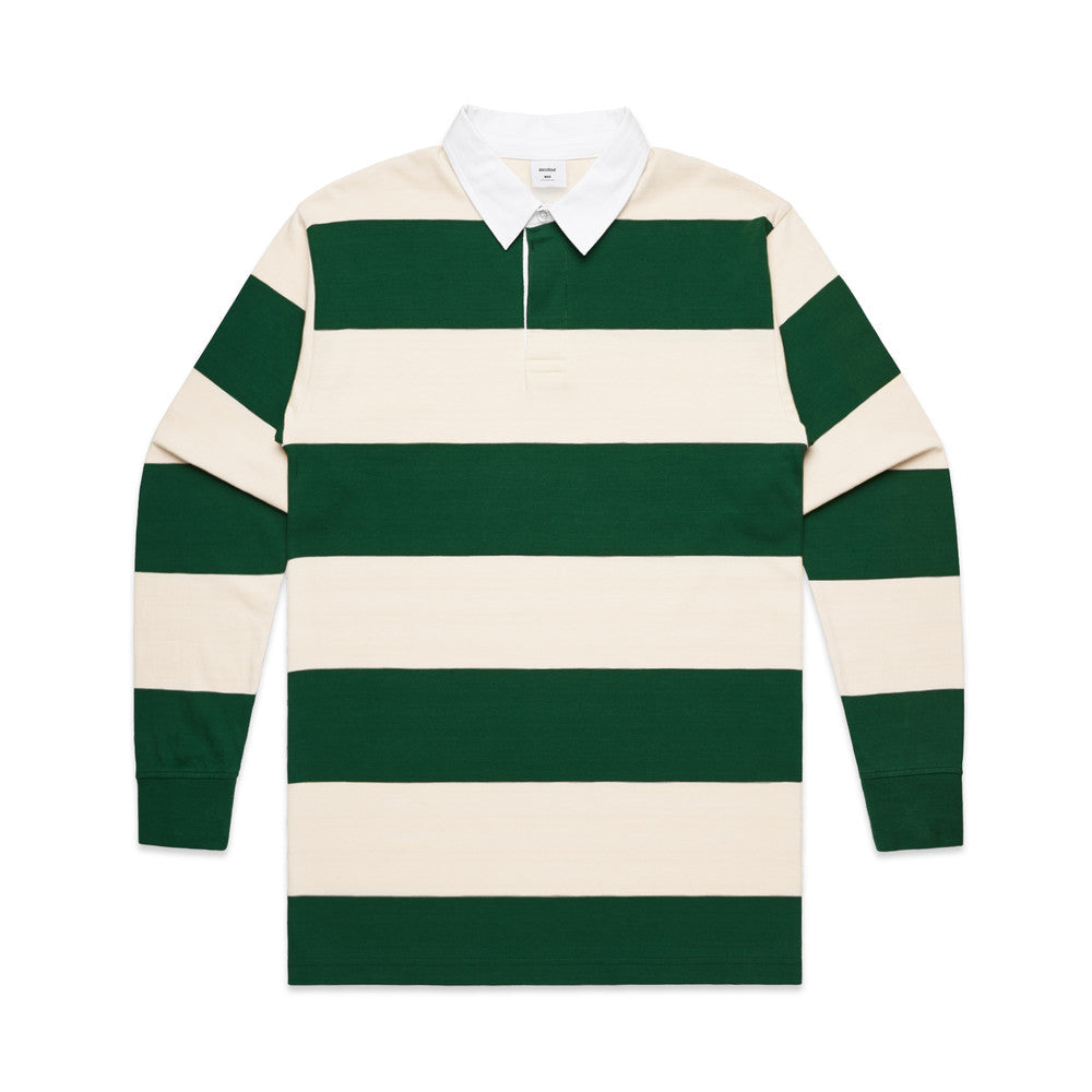 5416 - AS Colour - Rugby Stripe Jersey Natural/Forest