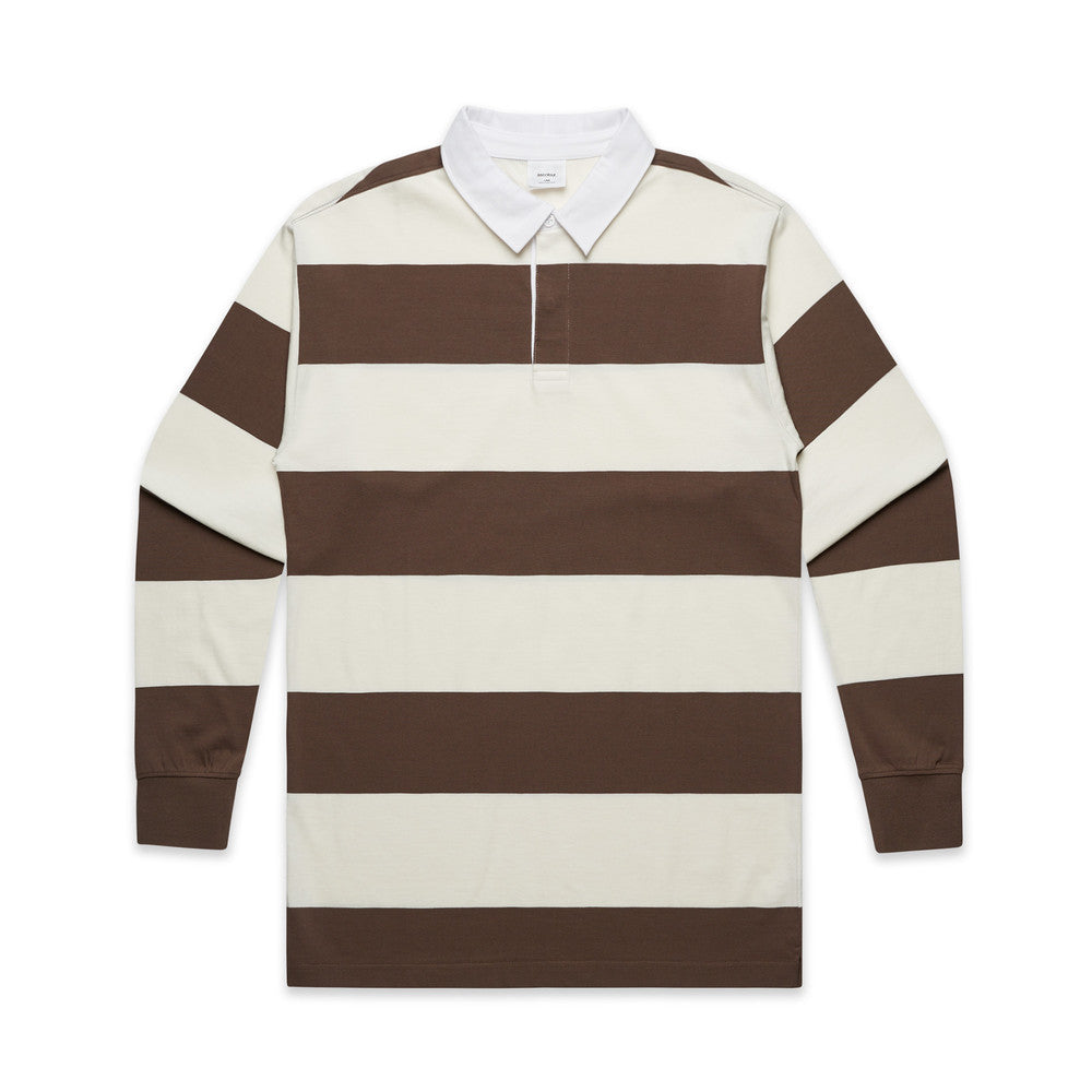5416 - AS Colour - Rugby Stripe Jersey Natural/Walnut