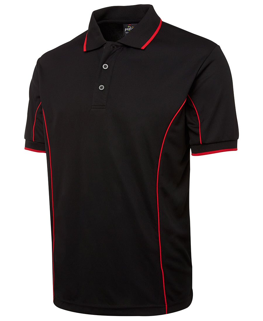 7PIP - JB's Wear - Team Piping Polo - Blacks With 8 Trim Choices