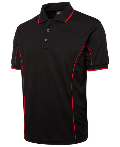 7PIP - JB's Wear - Team Piping Polo - Blacks With 8 Trim Choices