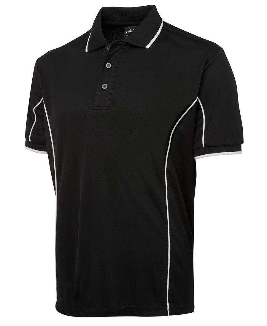 7PIP - JB's Wear - Team Piping Polo - Blacks With 8 Trim Choices