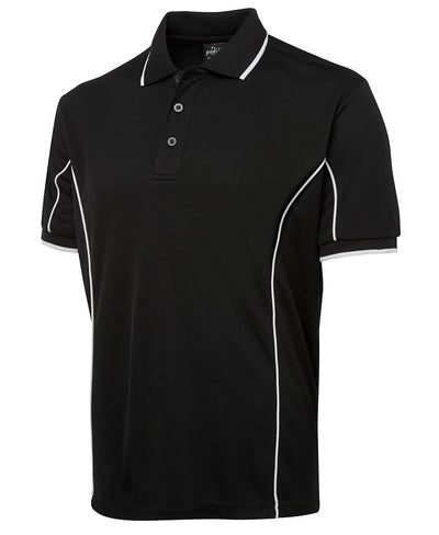 7PIP - JB's Wear - Team Piping Polo - Blacks With 8 Trim Choices
