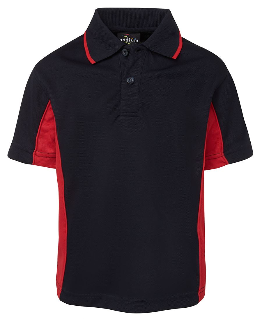 7PP3 - JB's Wear - Podium Kids Contrast Polo Black/Red