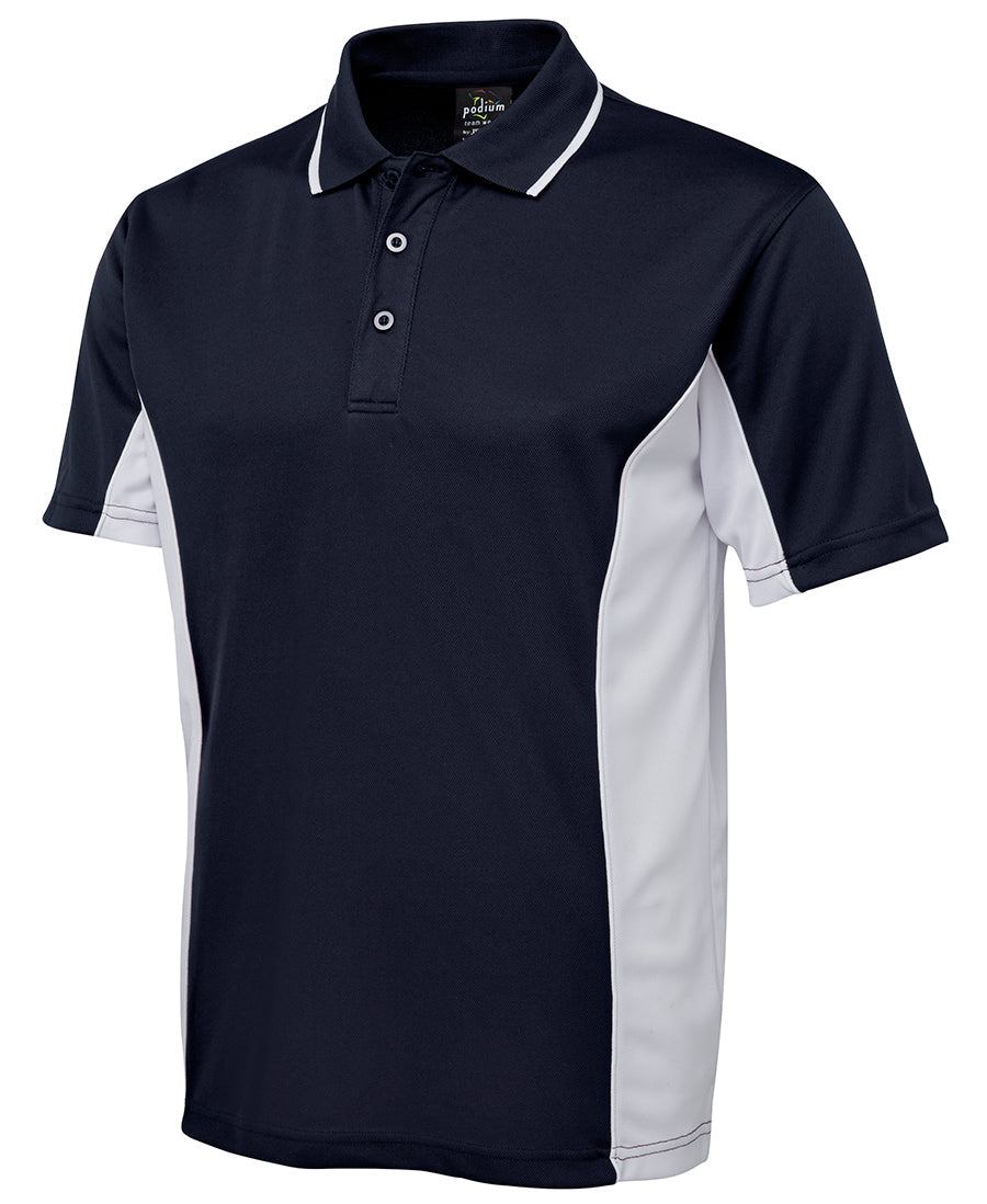 7PP - JB's Wear - Men's Podium Contrast Cool Polo Navy/White