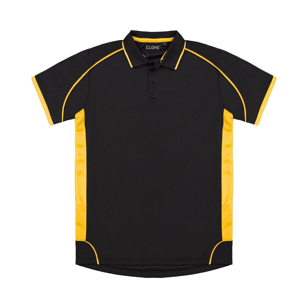 MPPK - Cloke - Kids Matchpace Polo Black/Gold