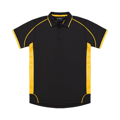 MPPK - Cloke - Kids Matchpace Polo Black/Gold