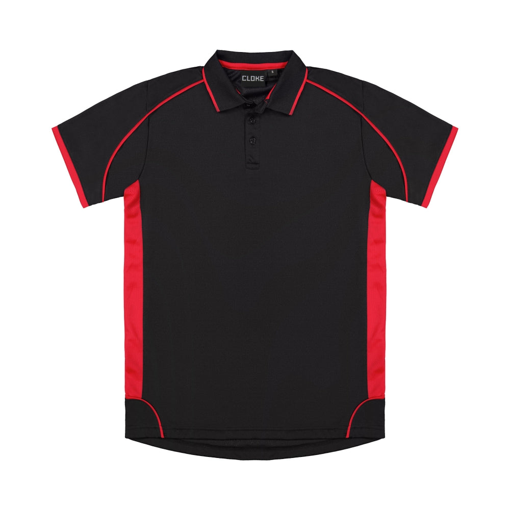 MPPK - Cloke - Kids Matchpace Polo Black/Red