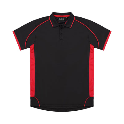 MPPK - Cloke - Kids Matchpace Polo Black/Red