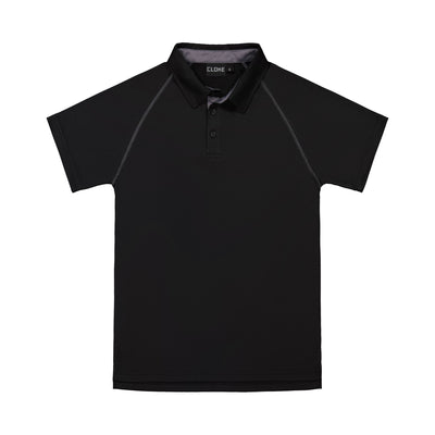 XTPK - Cloke - Kids XT Performance Polo Black/Grey
