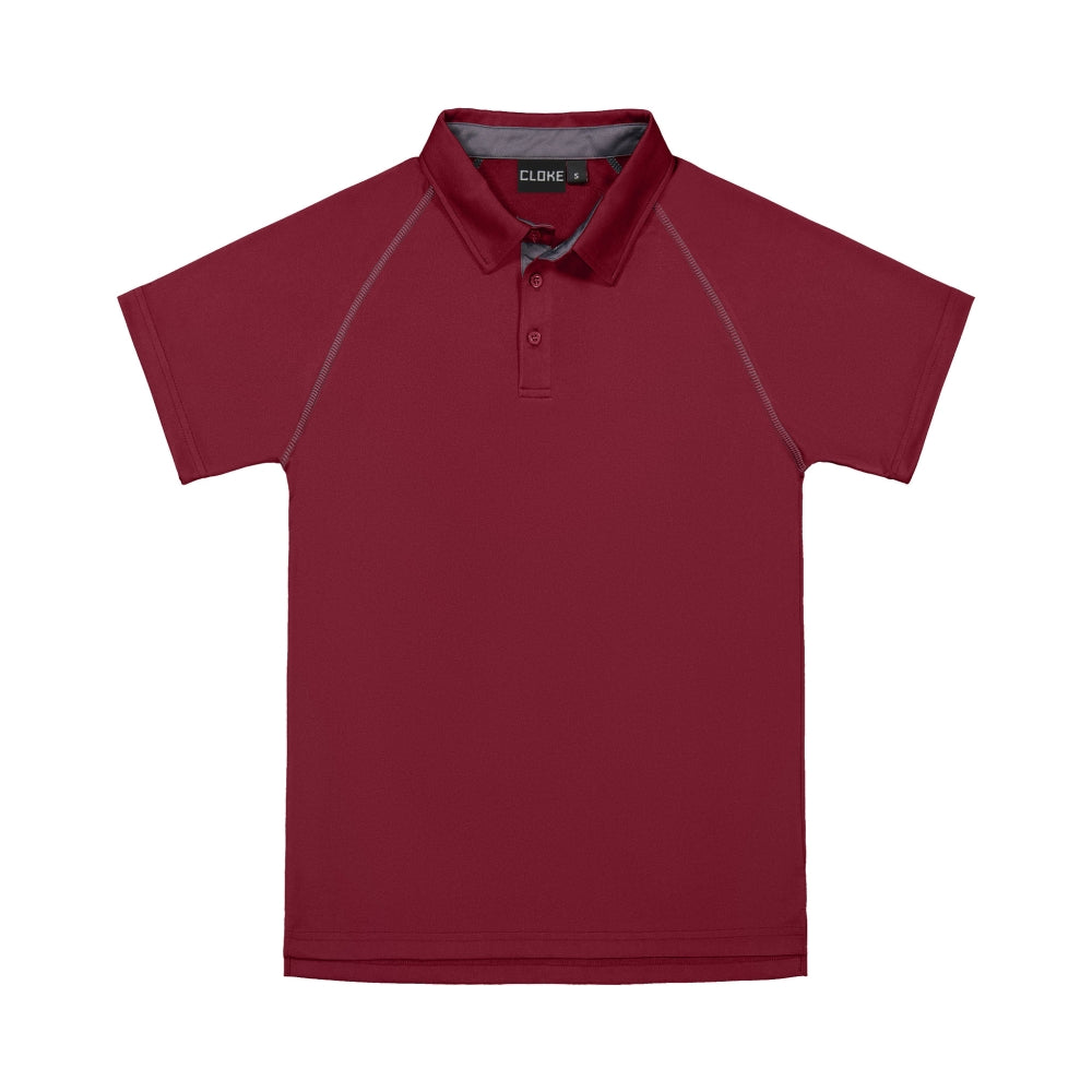XTPK - Cloke - Kids XT Performance Polo Maroon