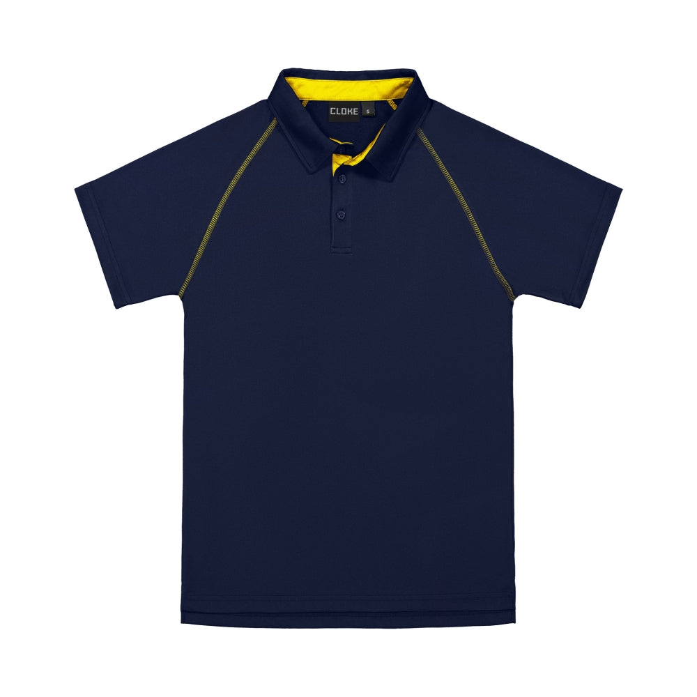 XTPK - Cloke - Kids XT Performance Polo Navy/Gold