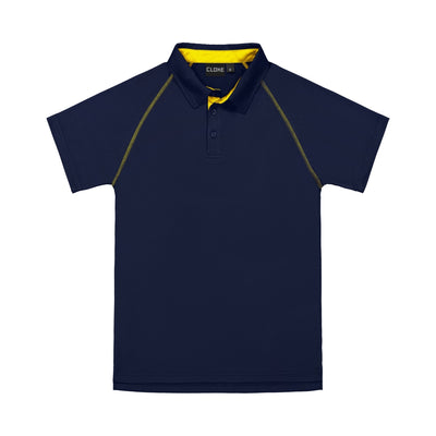 XTPK - Cloke - Kids XT Performance Polo Navy/Gold