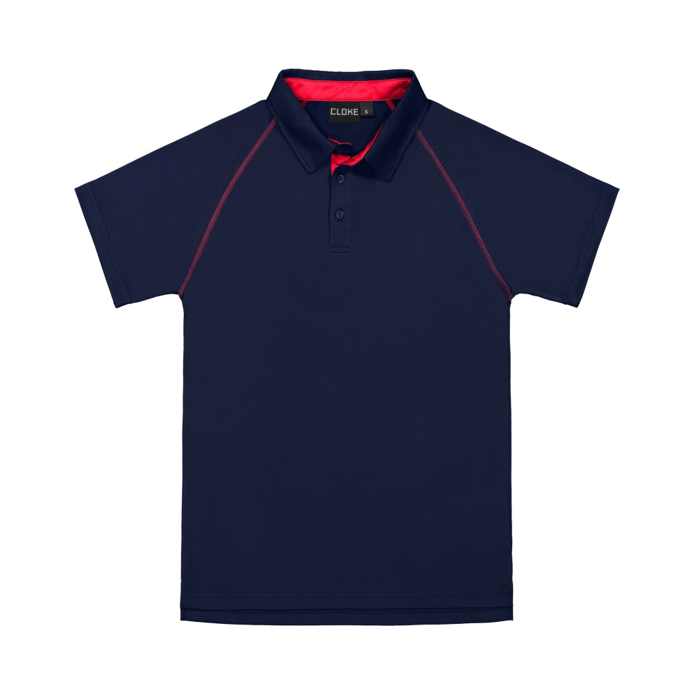 XTPK - Cloke - Kids XT Performance Polo Navy/Red