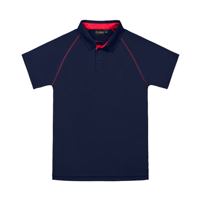 XTPK - Cloke - Kids XT Performance Polo Navy/Red