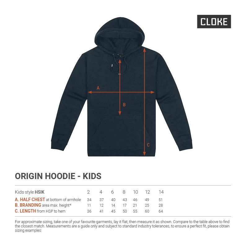 HSIK - Cloke - Kids Origin Hoodie - 300gsm