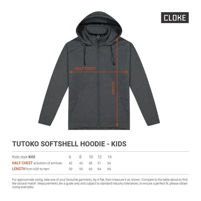 KHS - Cloke - Kids Tutoko Softshell Hoodie Jacket