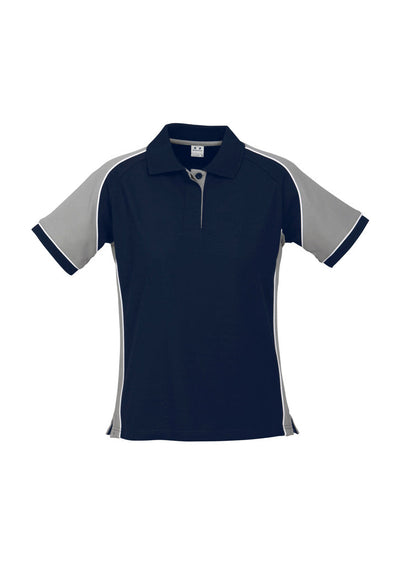 P10122 - Biz Collection - Womens Nitro Short Sleeve Polo | Navy/Grey/White