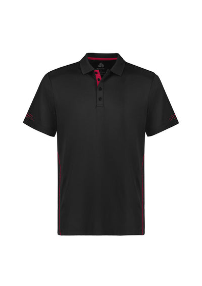 P200MS - Biz Collection - Balance Mens Polo | Black/Red