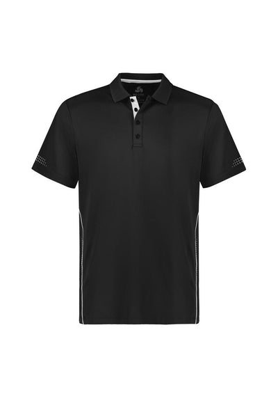 P200MS - Biz Collection - Balance Mens Polo | Black/White