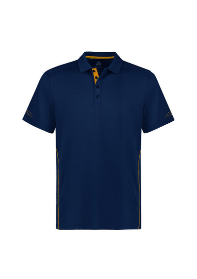 P200MS - Biz Collection - Balance Mens Polo | Navy/Gold