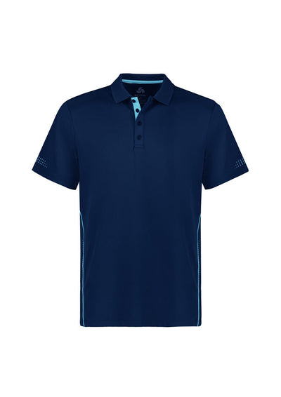 P200MS - Biz Collection - Balance Mens Polo | Navy/Sky