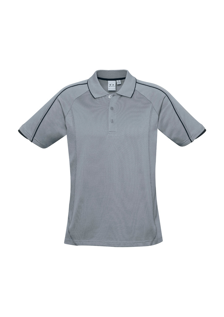 P303MS - Biz Collection - Mens Blade Short Sleeve Polo | Silver Grey/Black