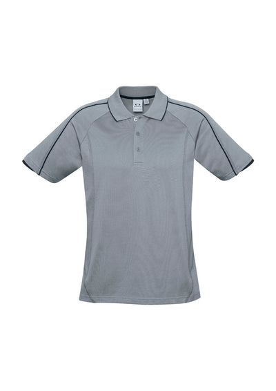 P303MS - Biz Collection - Mens Blade Short Sleeve Polo | Silver Grey/Black