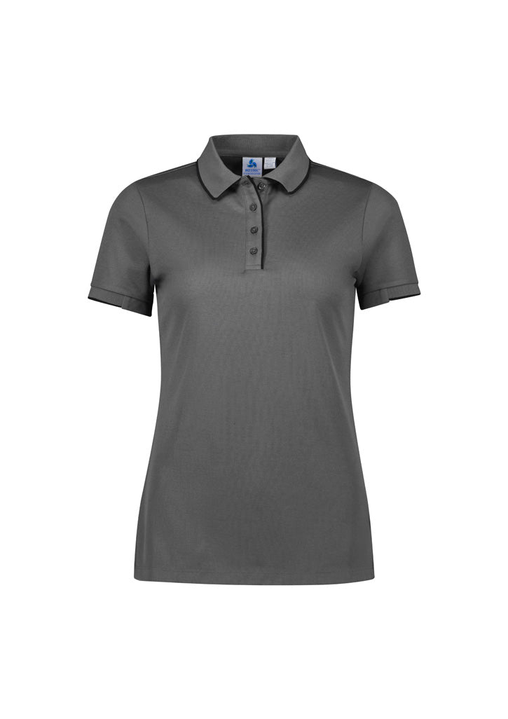 P313LS - Biz Collection - Focus Womens Polo | Ash/Black