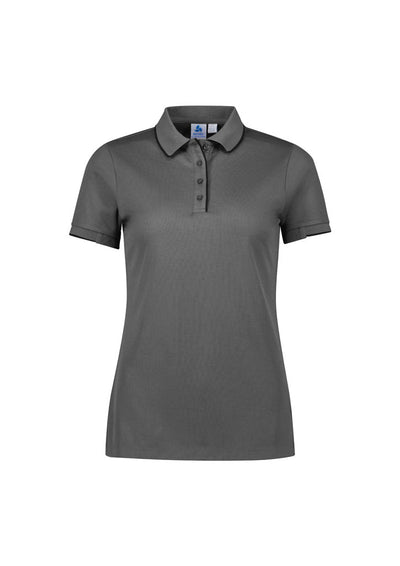 P313LS - Biz Collection - Focus Womens Polo | Ash/Black