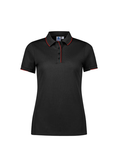 P313LS - Biz Collection - Focus Womens Polo | Black/Red