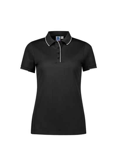 P313LS - Biz Collection - Focus Womens Polo | Black/White